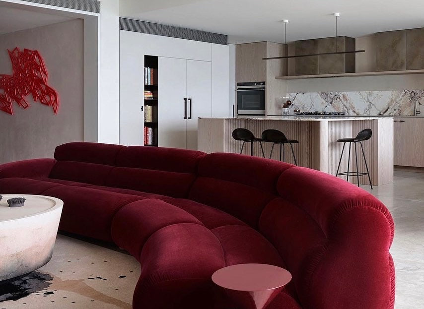 - Custom Jardan Valley Sofa - Mulberry Elk Velvet