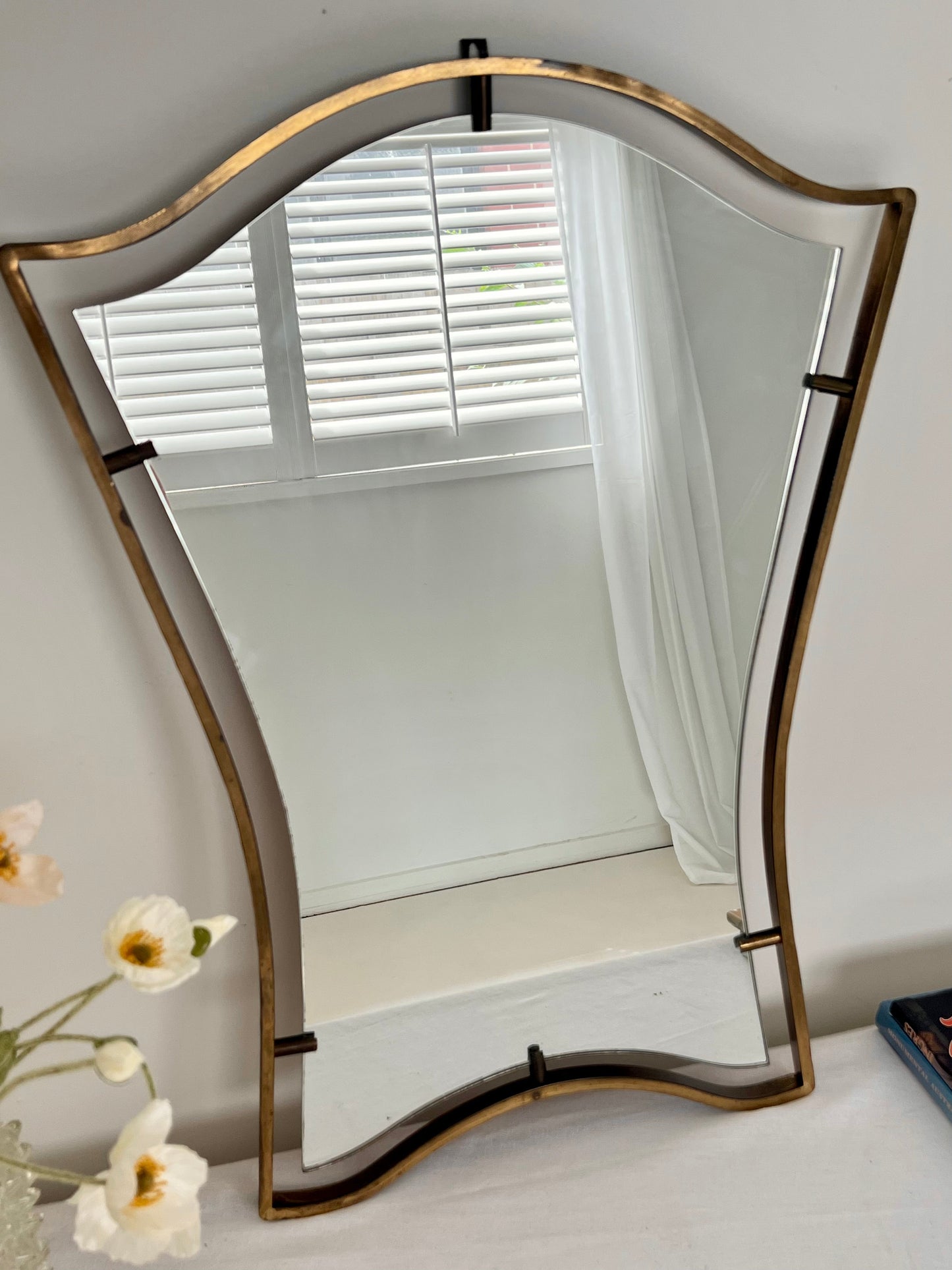 Fontana Arte Style Mirror, Italy 1950s