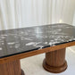 - Custom Marble & Teak Table