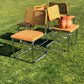 Cane and Chrome Cantilever Chairs
