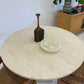 Vintage Unfilled Travertine Dining Table
