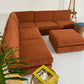 - Vintage Custom Modular Cord Sofa