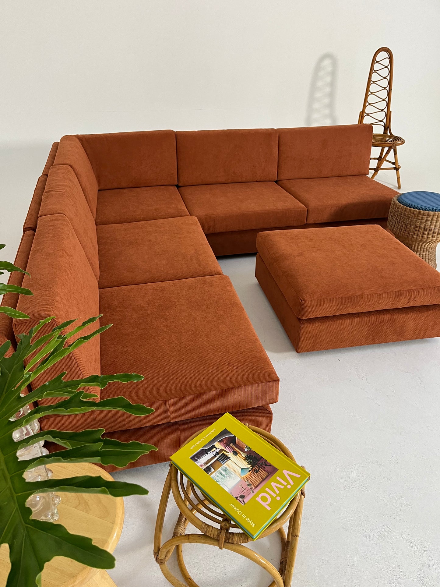 - Vintage Custom Modular Cord Sofa