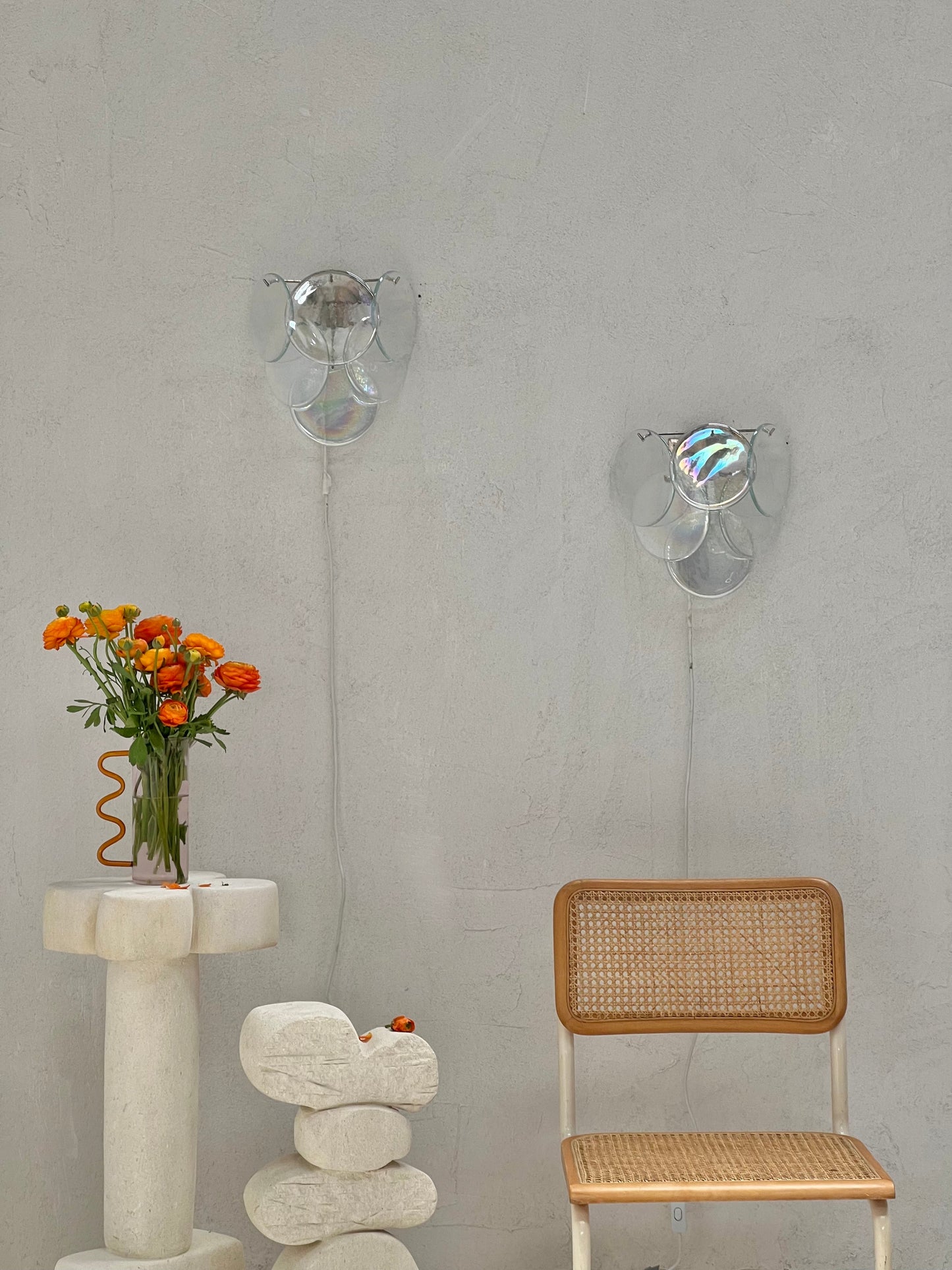 Murano Sconce - VISTOSTI IRIDESCENT- One Available