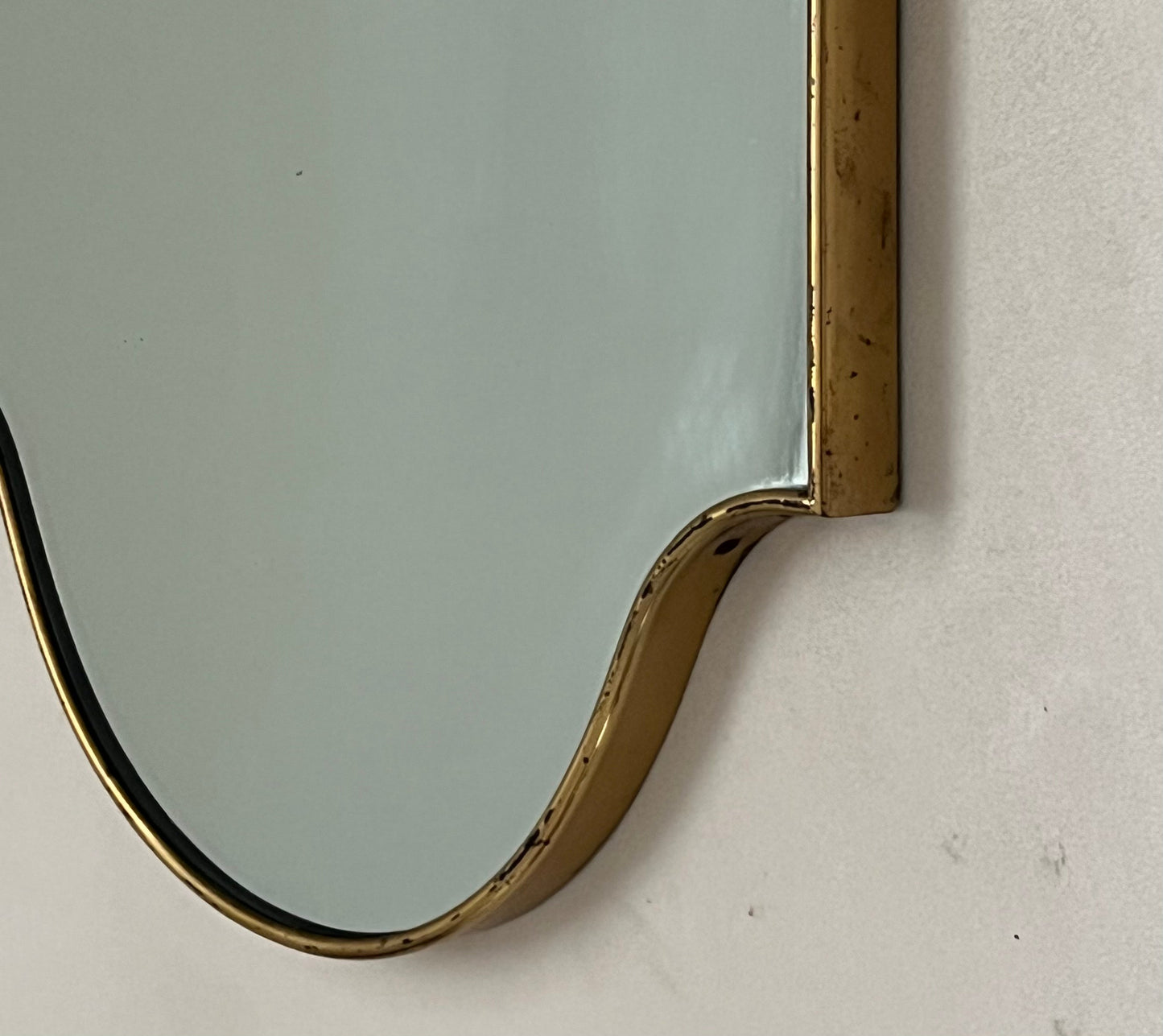 - 1950s Italian Brass Mirror