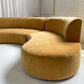 Bespoke Mustard Curvy Modular Sofa