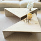 Vintage Italian Split Unfilled Travertine Coffee Table