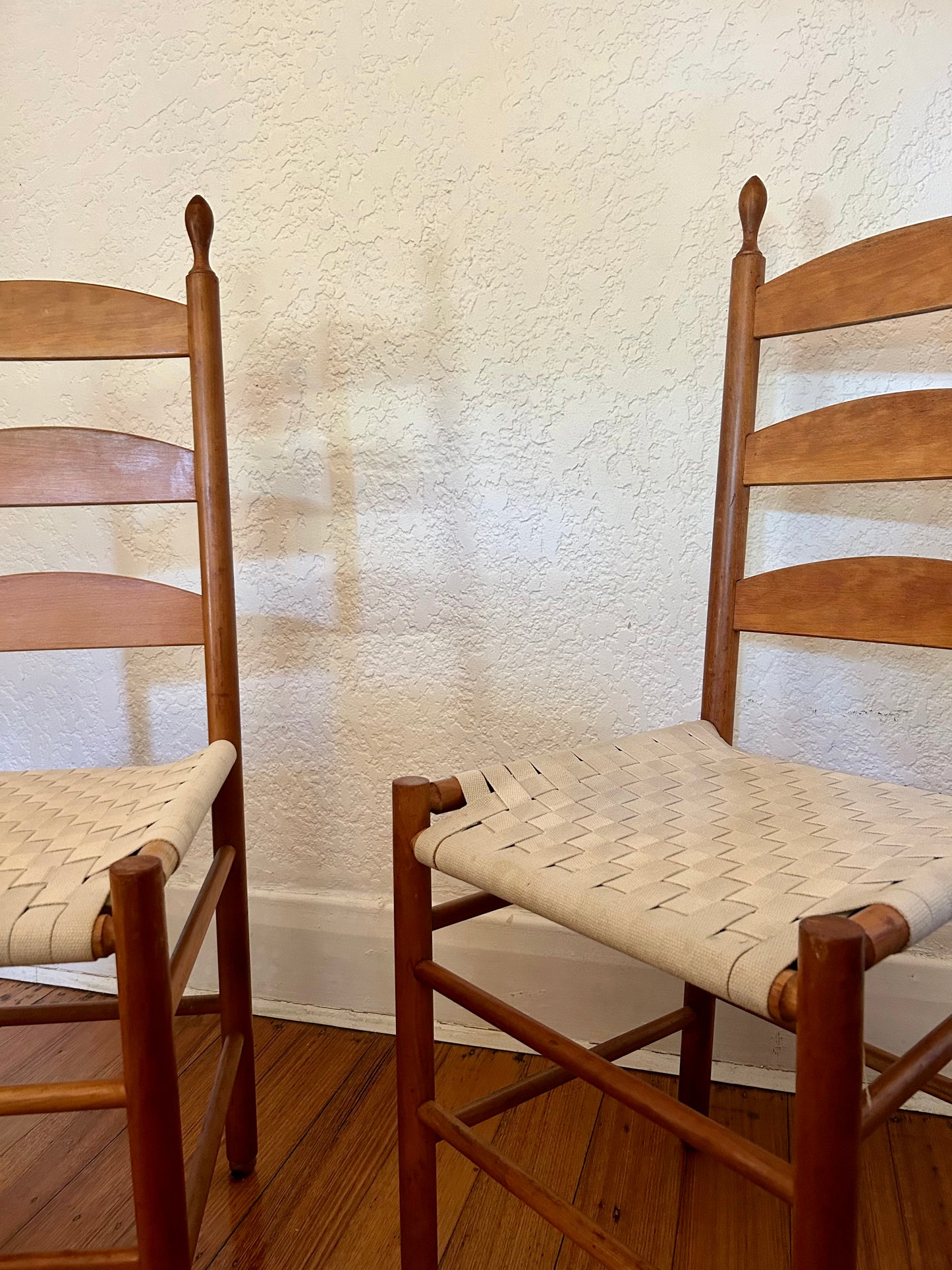 Shaker Style Ladderback Chairs - Six Available