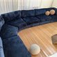 - Bespoke Curved Midnight Chenille Modular Sofa