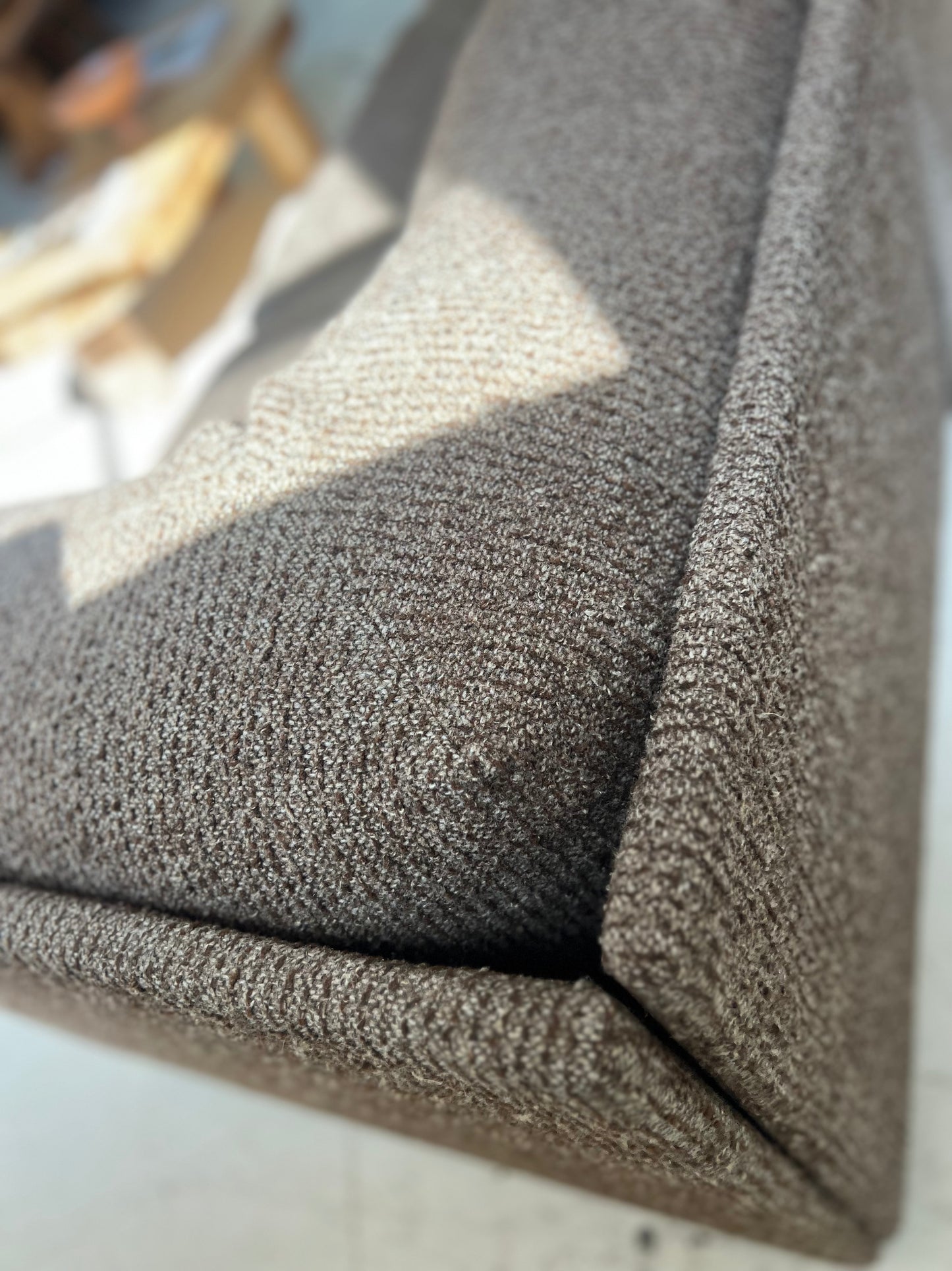 - Vintage Brown Tweed Playpen Modular Sofa