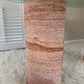 Rare Pink Travertine Table