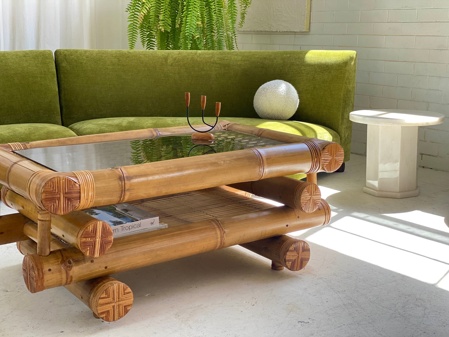 Large Bamboo Coffee Table
