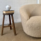 Sculptural Wool Boucle Swivel Chair by Design Warehouse