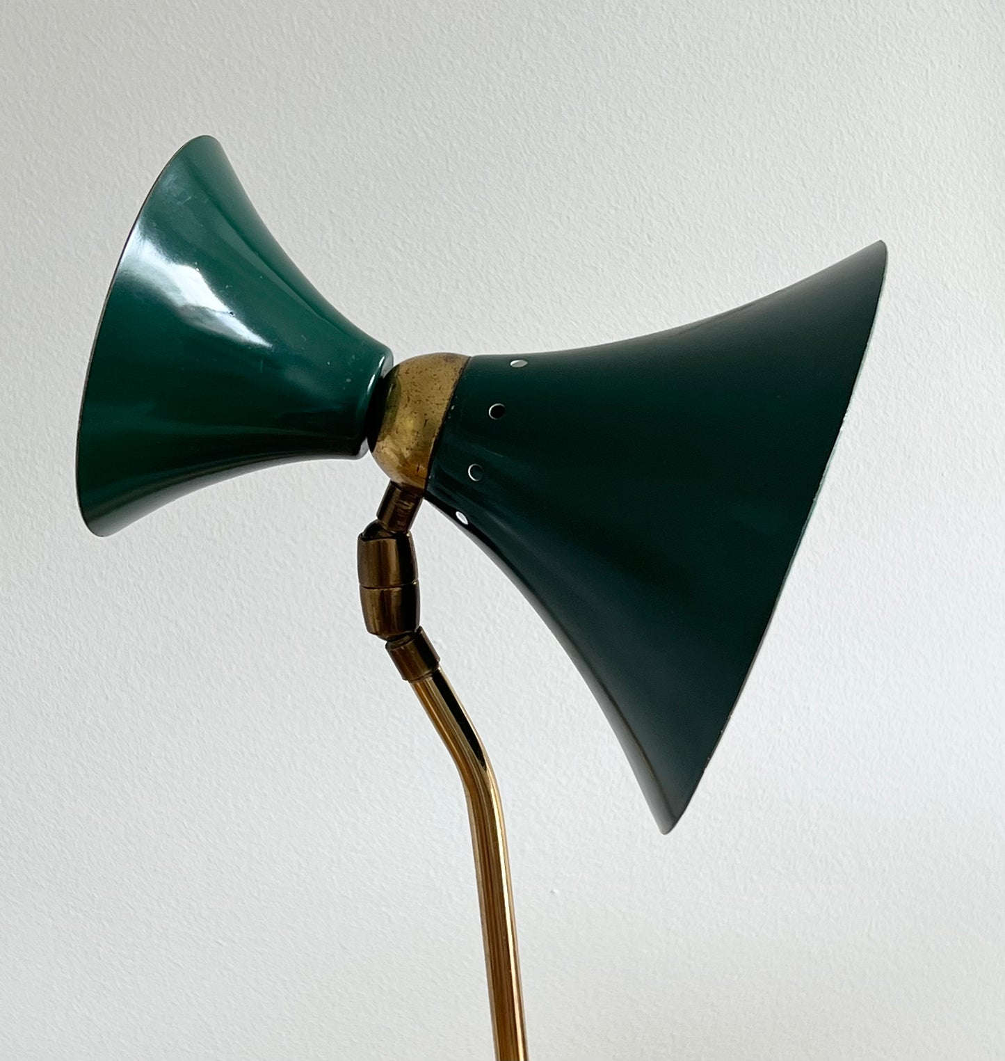 - Green Table Lamp, Italy 1950s