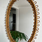 Vintage Italian Bamboo Mirror by Bonacina
