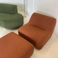- Featherston Numero Boucle Armchair and Ottoman