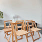Italian Aldo Jacober “Trieste”folding chairs