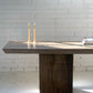 Brutalist Travertine Hall table