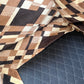 - Vintage Geometric Velvet Modular Sofa