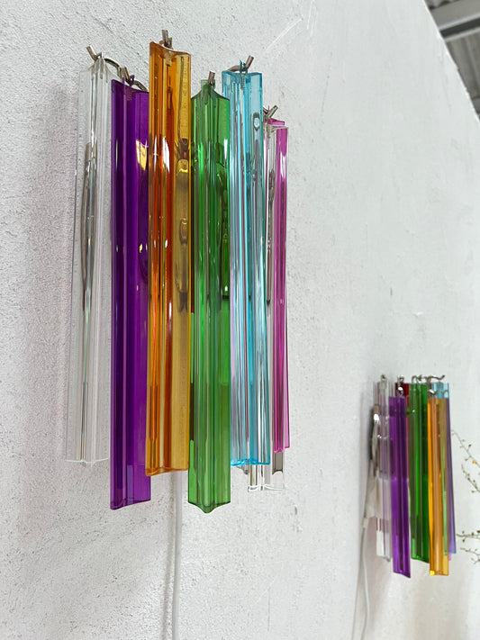 Murano Sconce - MULTICOLOUR TRIEDRI - Two Available