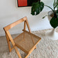 Original 1960’s Aldo Jacober and Pierangela d’Aniello “Trieste” Rattan Folding Chair