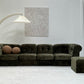 - Bespoke VandeRoza Green Chenille Modular Sofa - Seven Piece Set