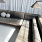 - Custom Italian Vintage Leather Sofa Set