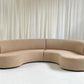 Curved Boucle Modular Sofa
