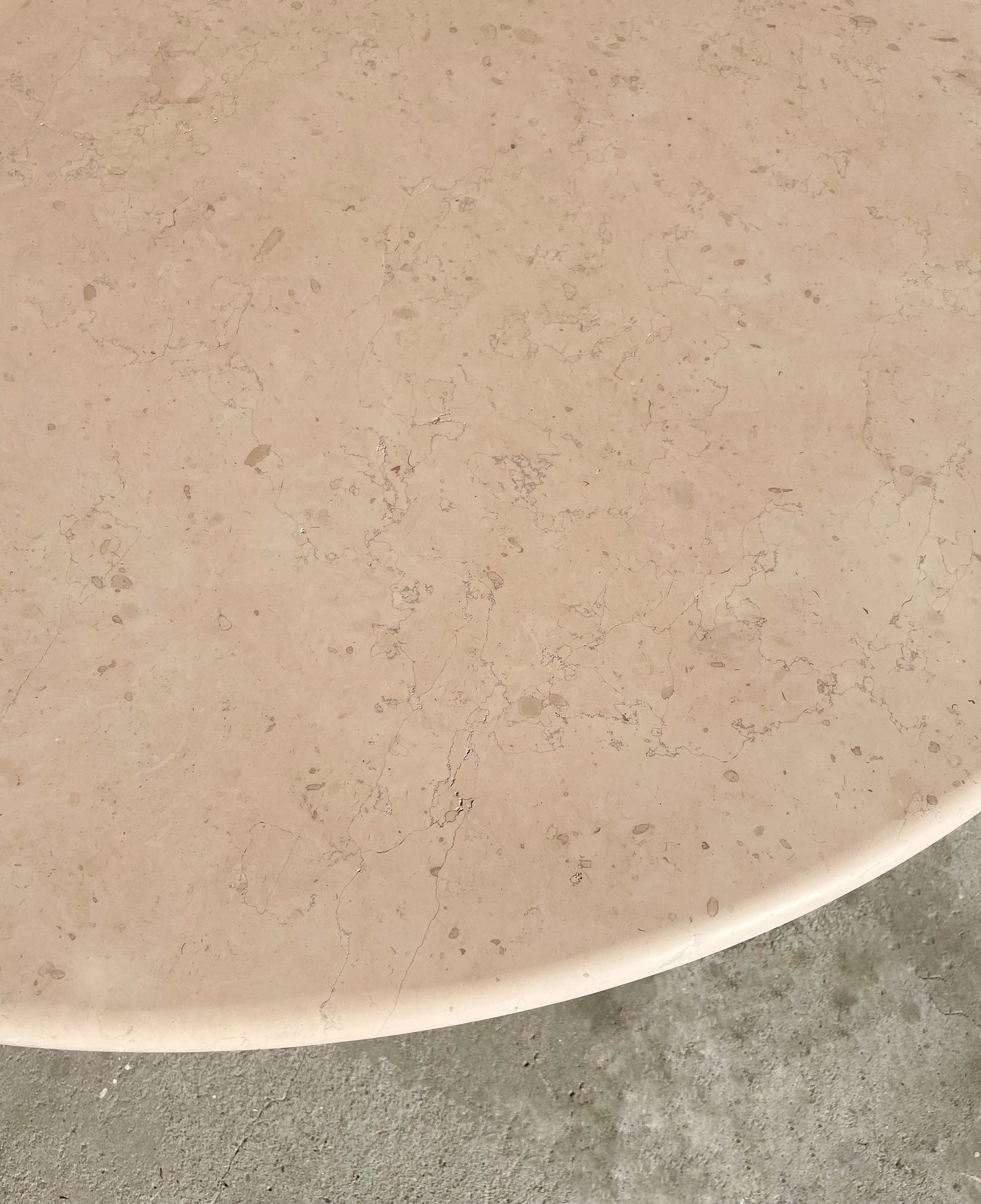 Vintage Round Marble Dining Table