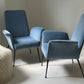 1960s Italian Winged Armchair, Fully Refurbished - Two Available