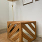 Cane Cube Side Table