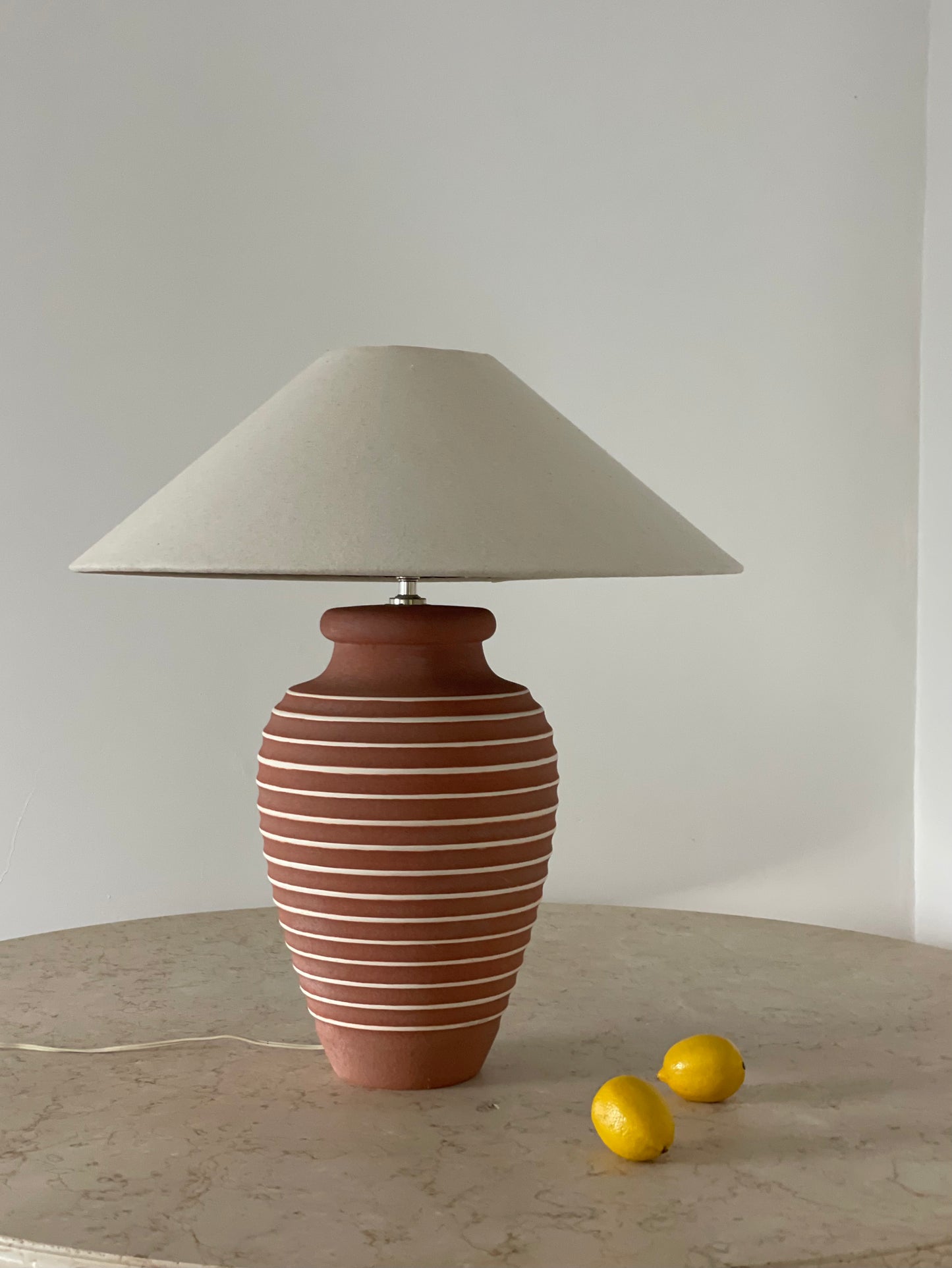 Large Terracotta Lamp