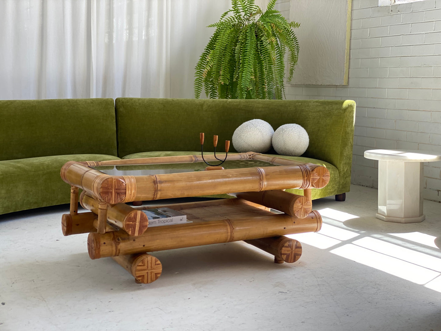 Large Bamboo Coffee Table