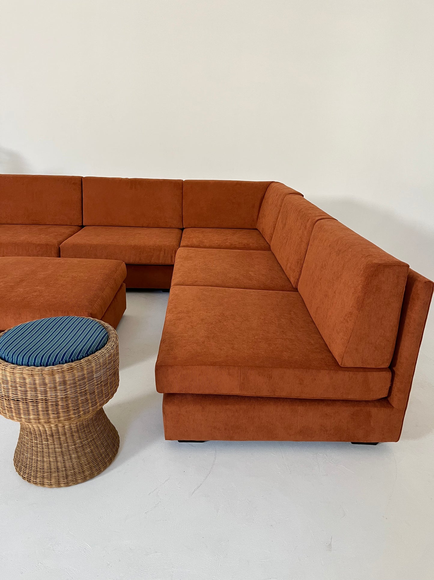 - Vintage Custom Modular Cord Sofa