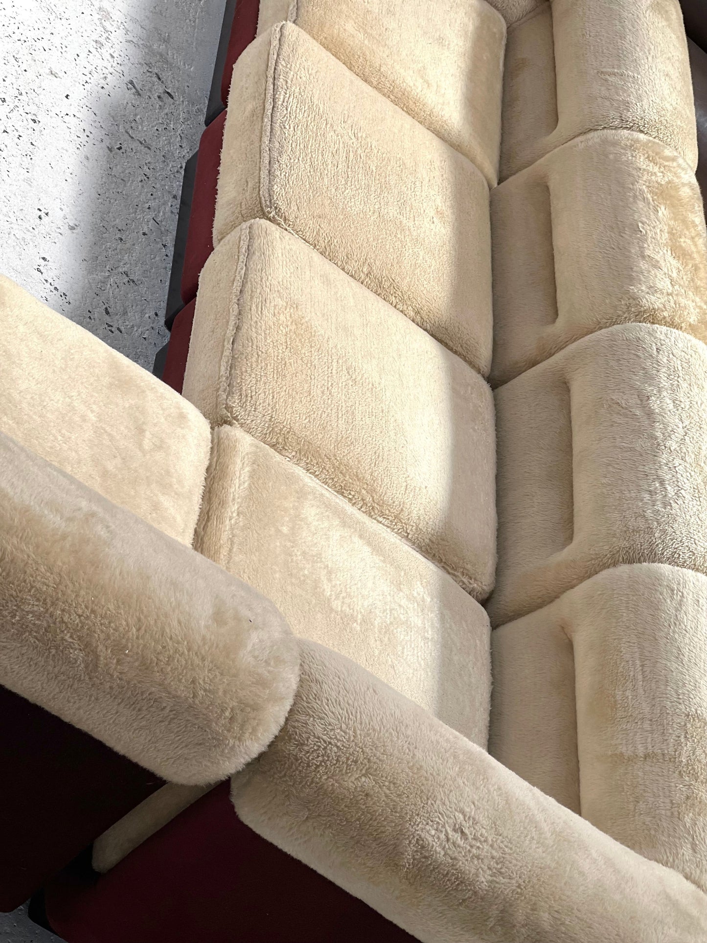 - Vintage VandeRoza Furry Five Piece Modular Sofa - One Set Available