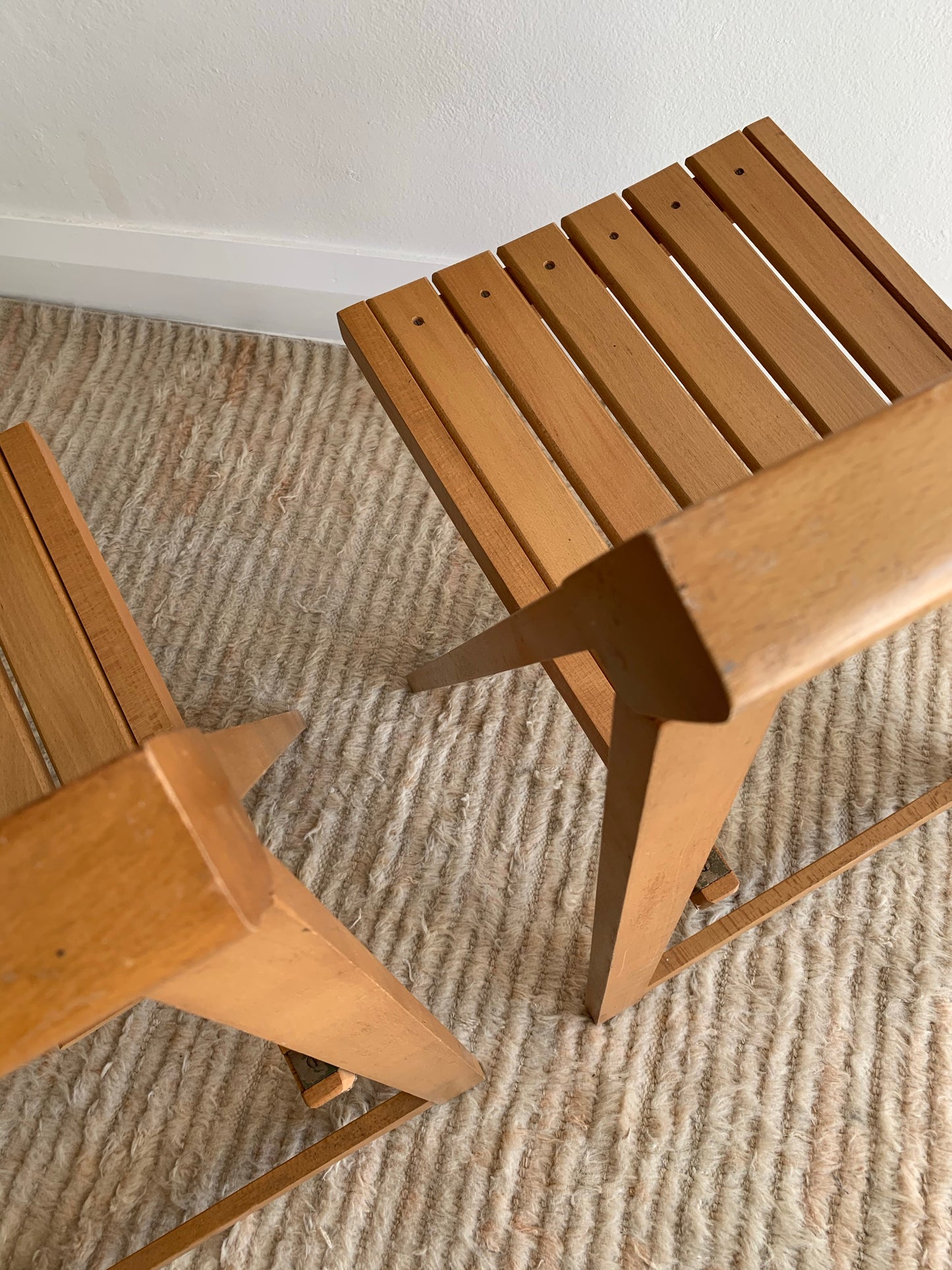 Original 1960’s Aldo Jacober and Pierangela d’Aniello “Trieste” Folding Chairs for Bazzani
