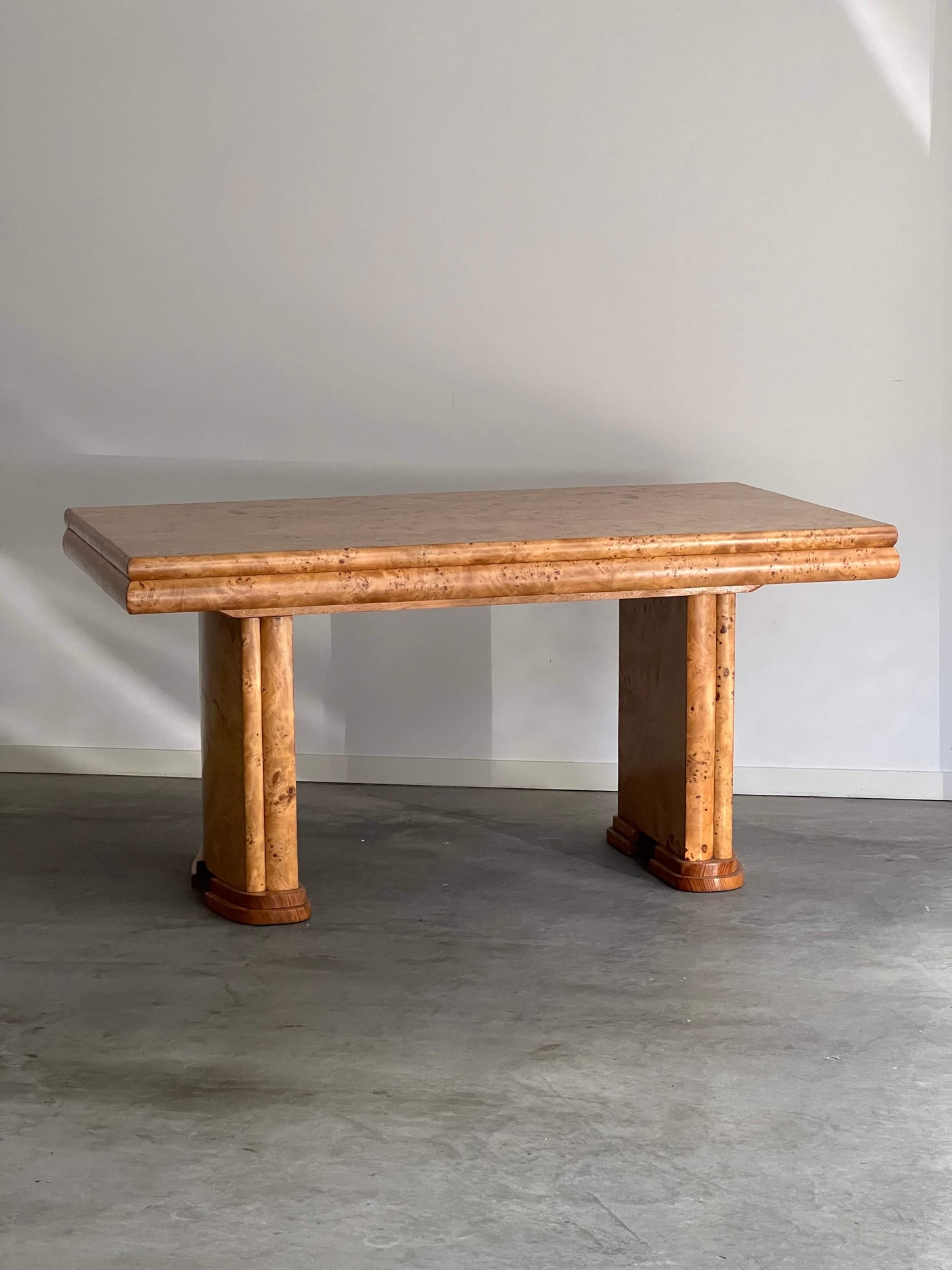 - Vintage Maple Burl Table
