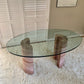 Rare Pink Travertine Table