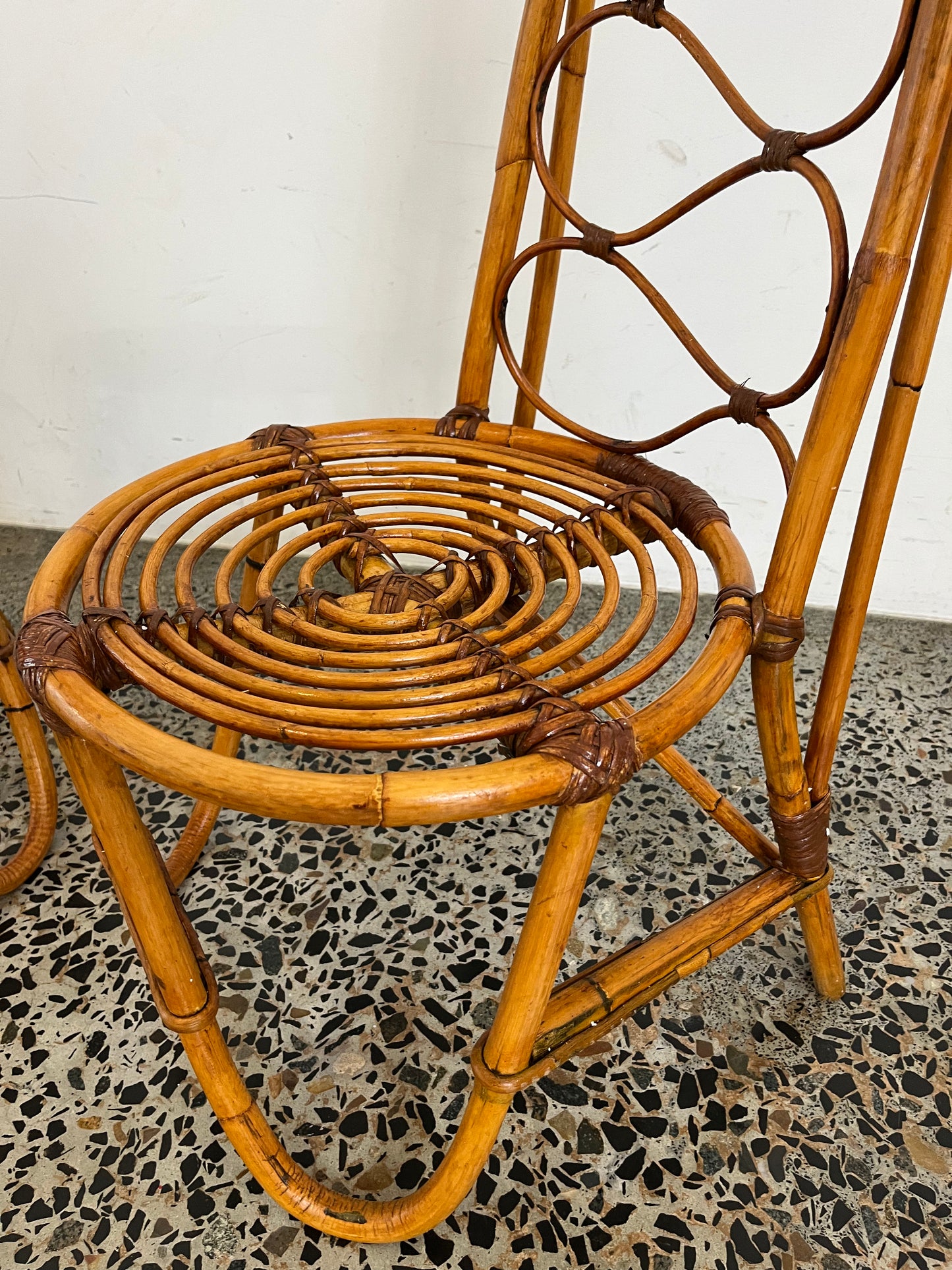 Italian 1960’s Bamboo Chair - One Available