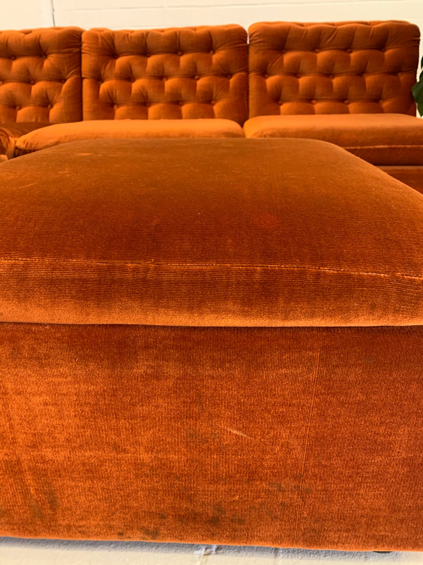 Vintage FLER Velvet Modular Sofa