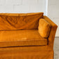 Large Burnt Orange Velvet Lounge