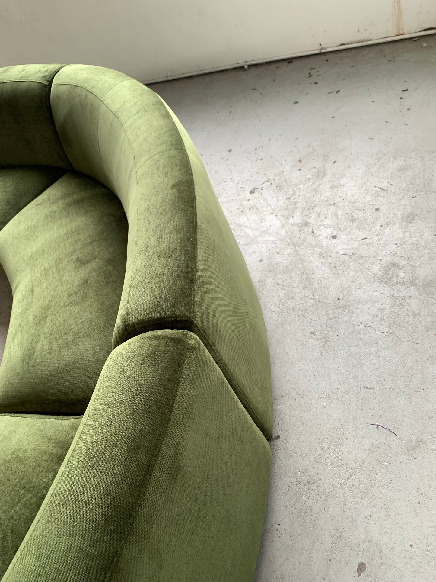 Bespoke Velvet Modular in Deep Botanical Green