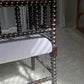 - Antique French Bobbin Chair in Lilac Linen