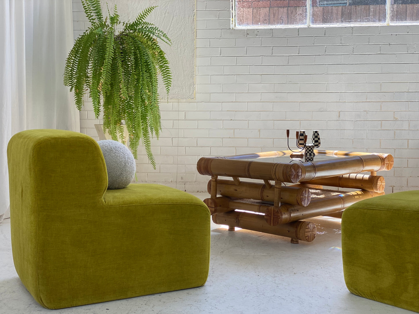 Velvet Chubby Modular Chair