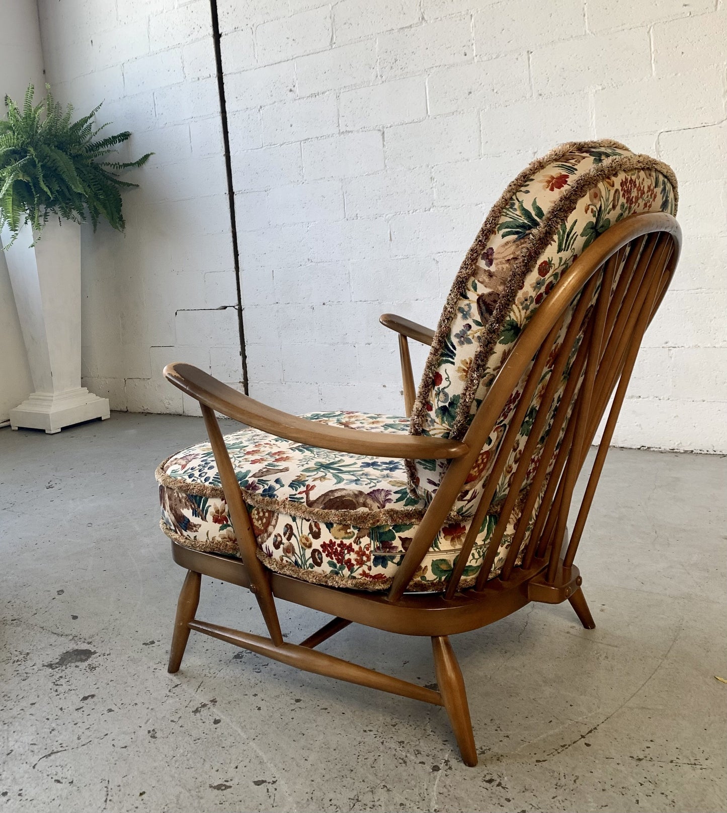 Elm Wood Armchair by Ercol, UK - One Left