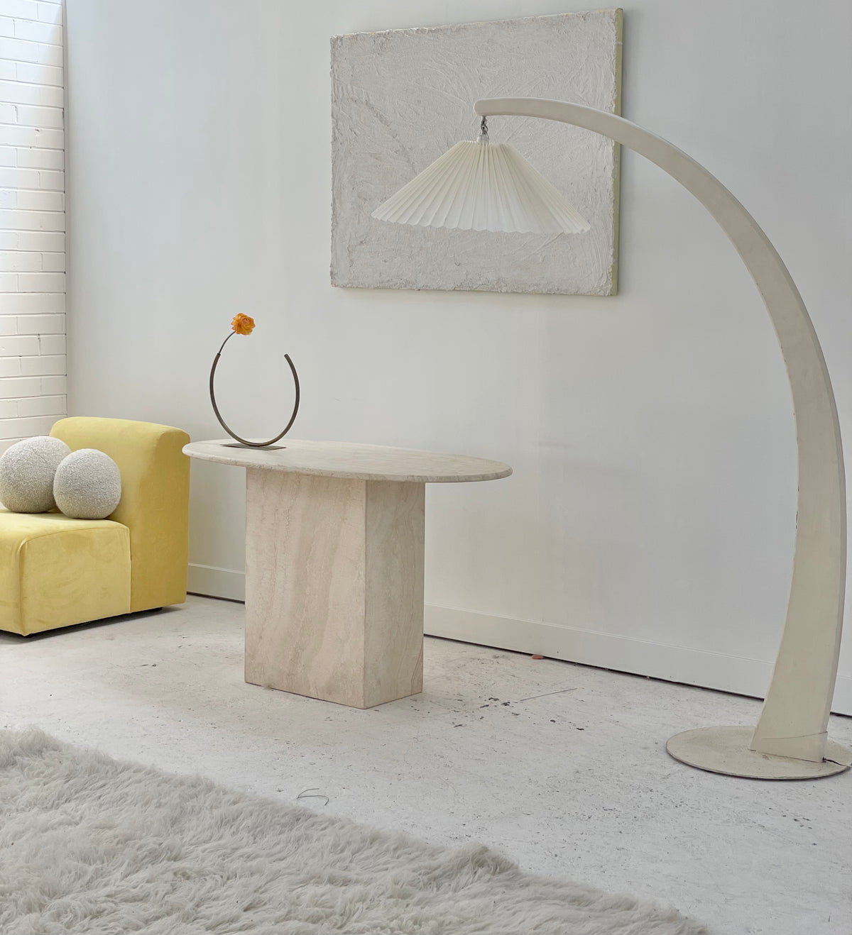 Travertine Desk Table