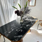 - Custom Marble & Teak Table
