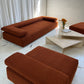- Bespoke Rust Boucle Modular Sofa Set