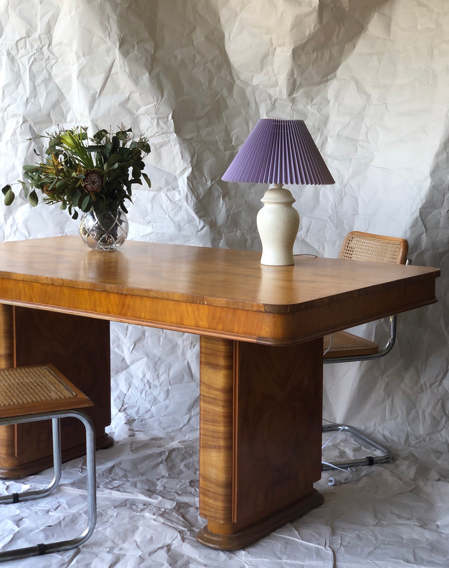 Art Deco timber veneer table