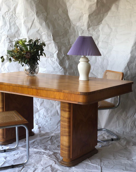 Art Deco timber veneer table